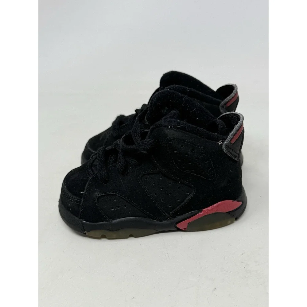 Nike Air Jordan Toddler 4C Sneakers Shoes Black Red Retro
